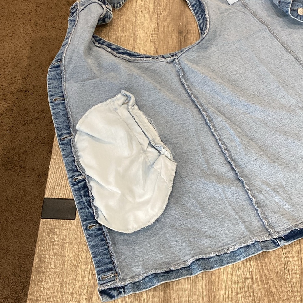 Denim overall Dress, Skirtall XXL. Celebrity Pink, - Picture 7 of 11